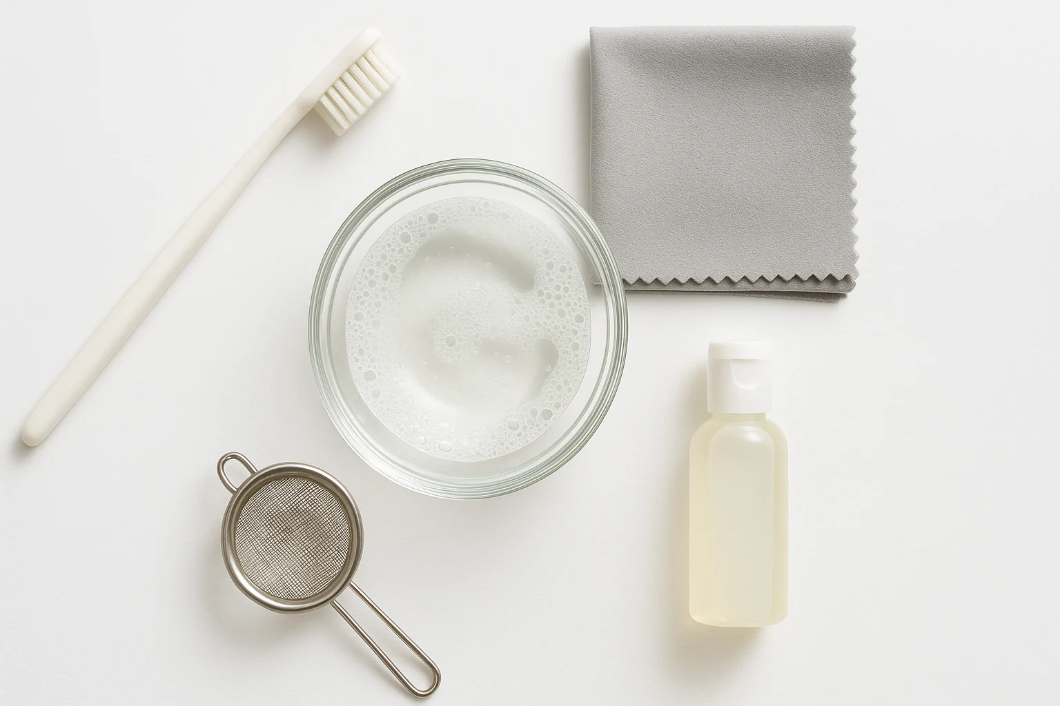 Tools you need to clean jewelry at home