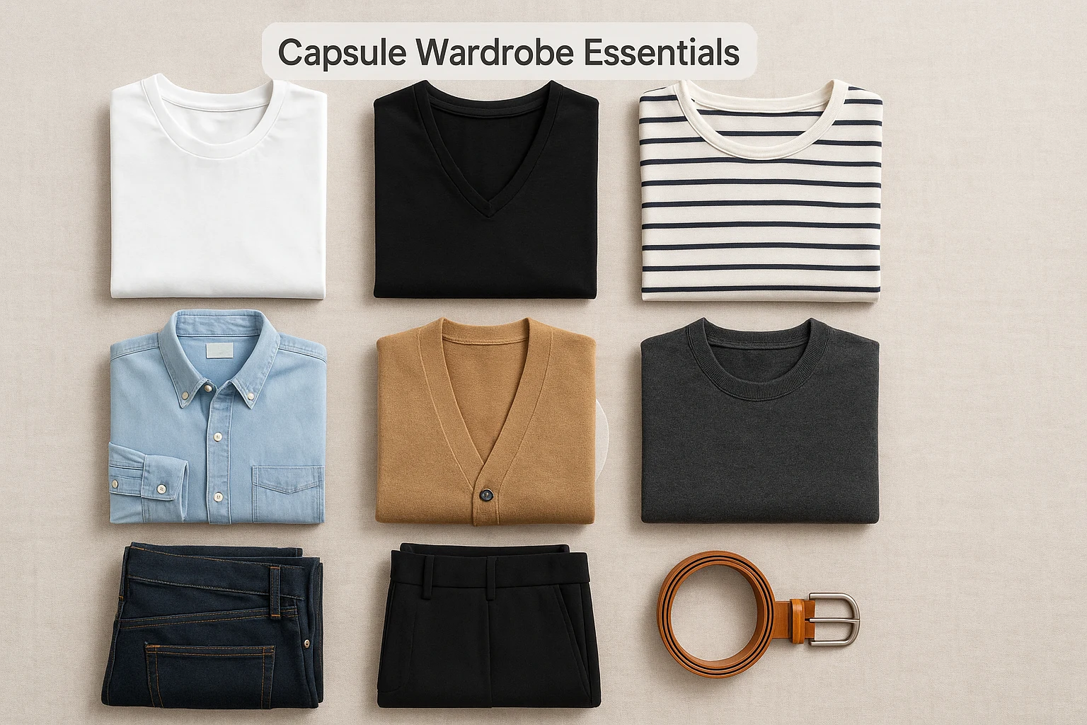 Selecting versatile pieces for a capsule wardrobe in a minimalist closet