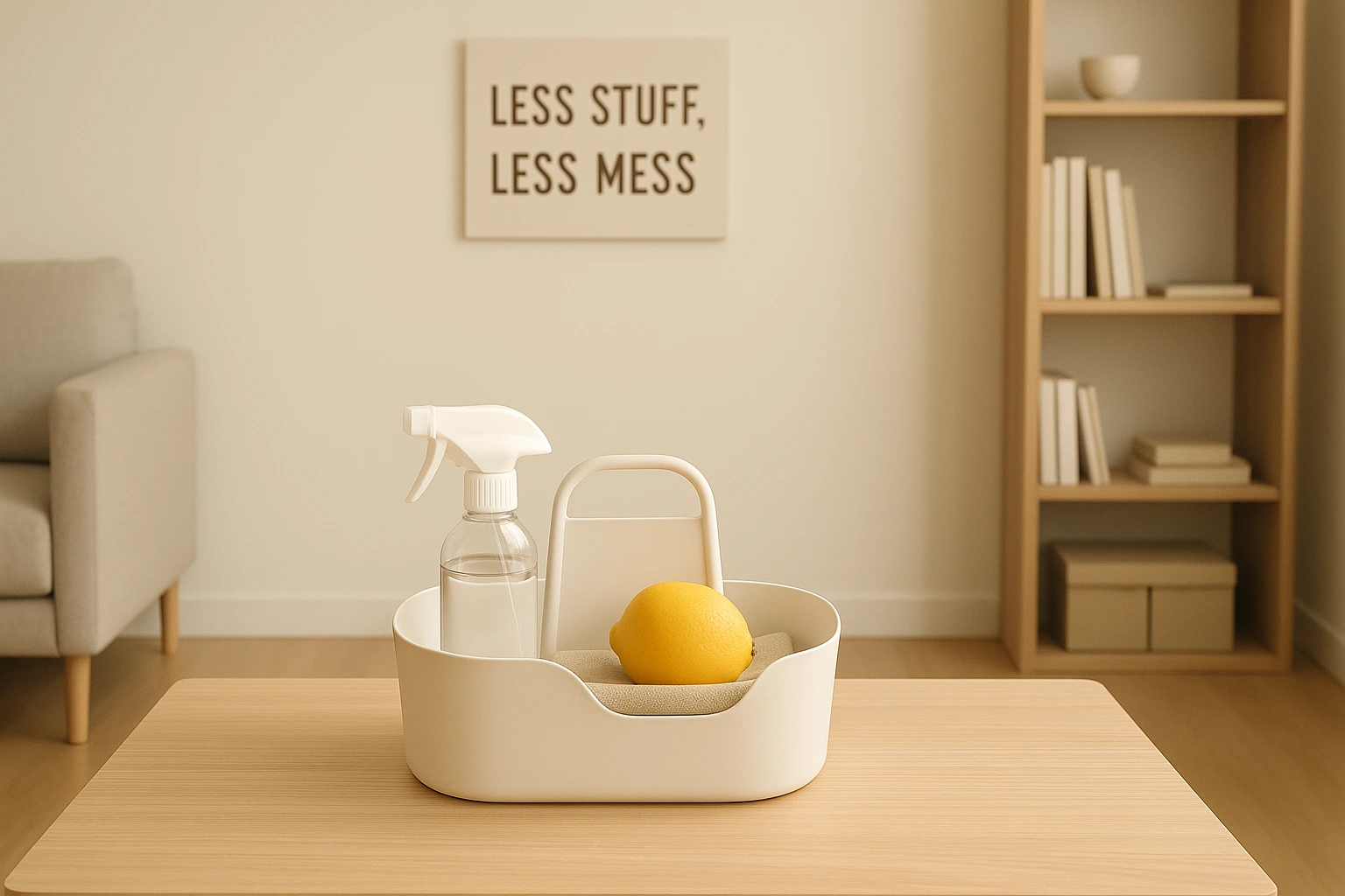 Minimalist cleaning for frugal living