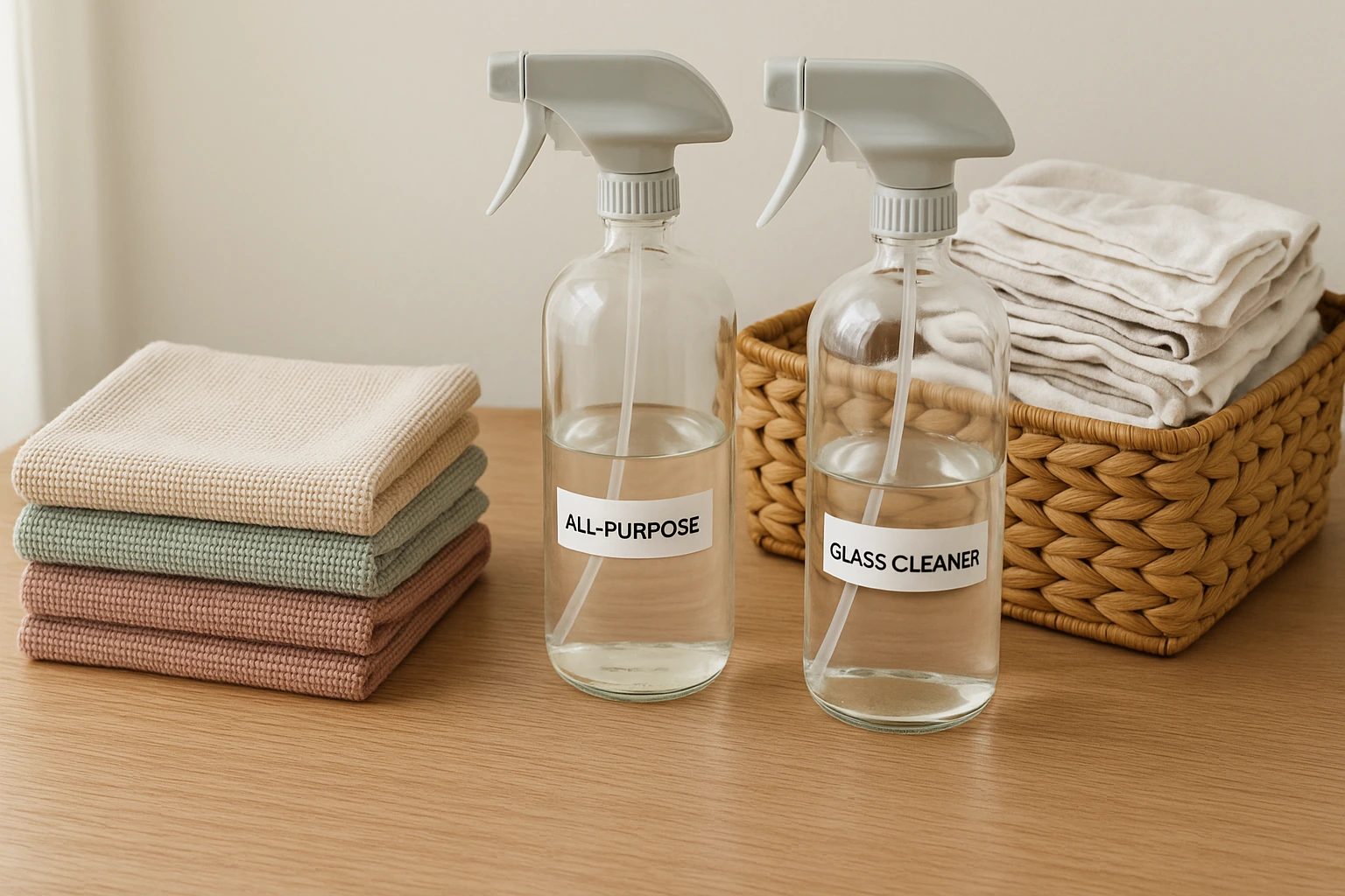Reusable supplies for frugal cleaning hacks
