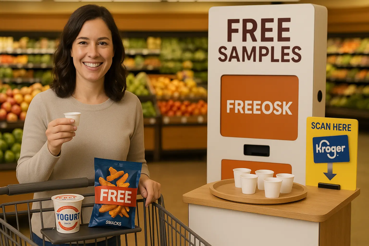 Grocery store samples and food freebies in 2025