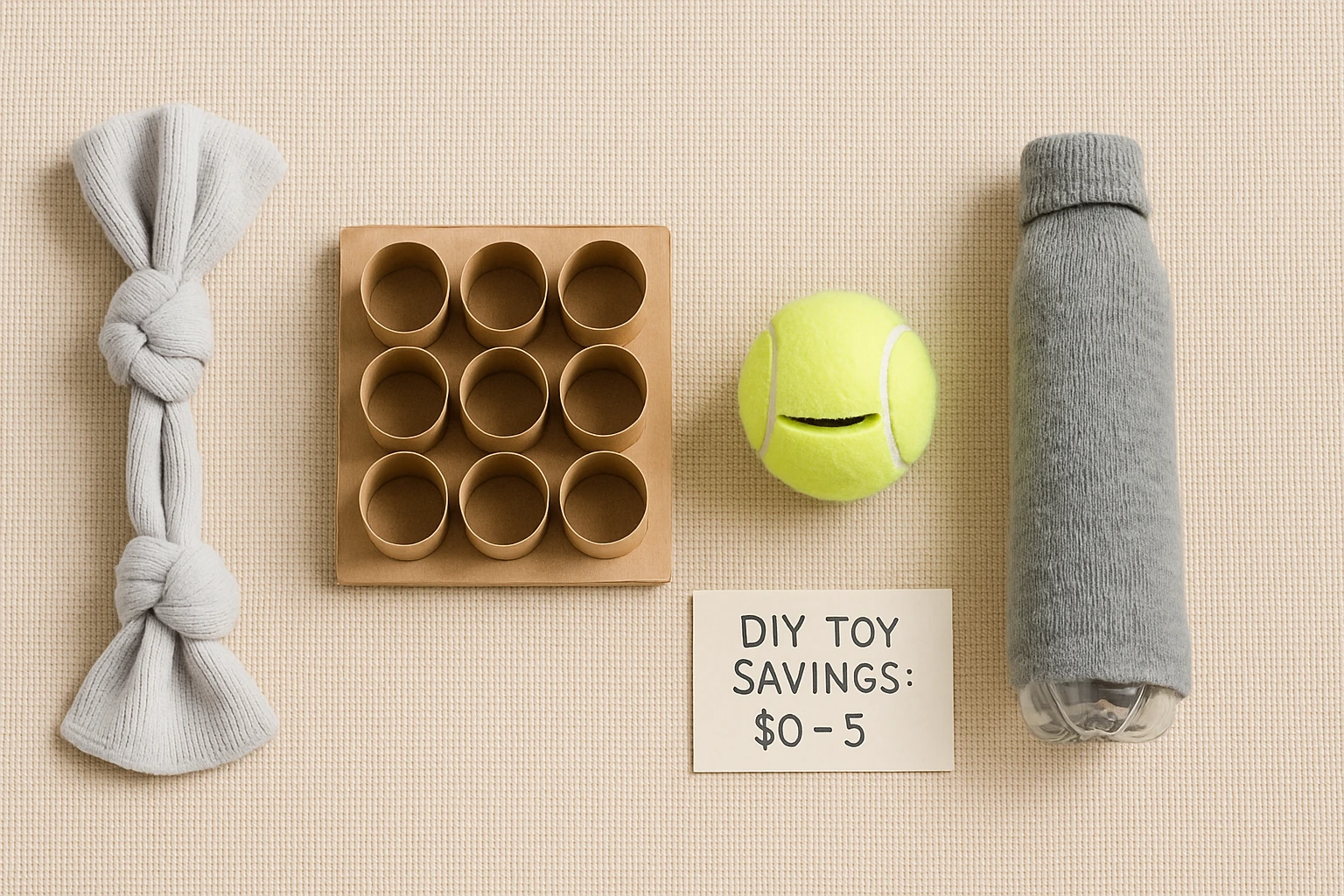 Homemade pet toys for frugal pet care