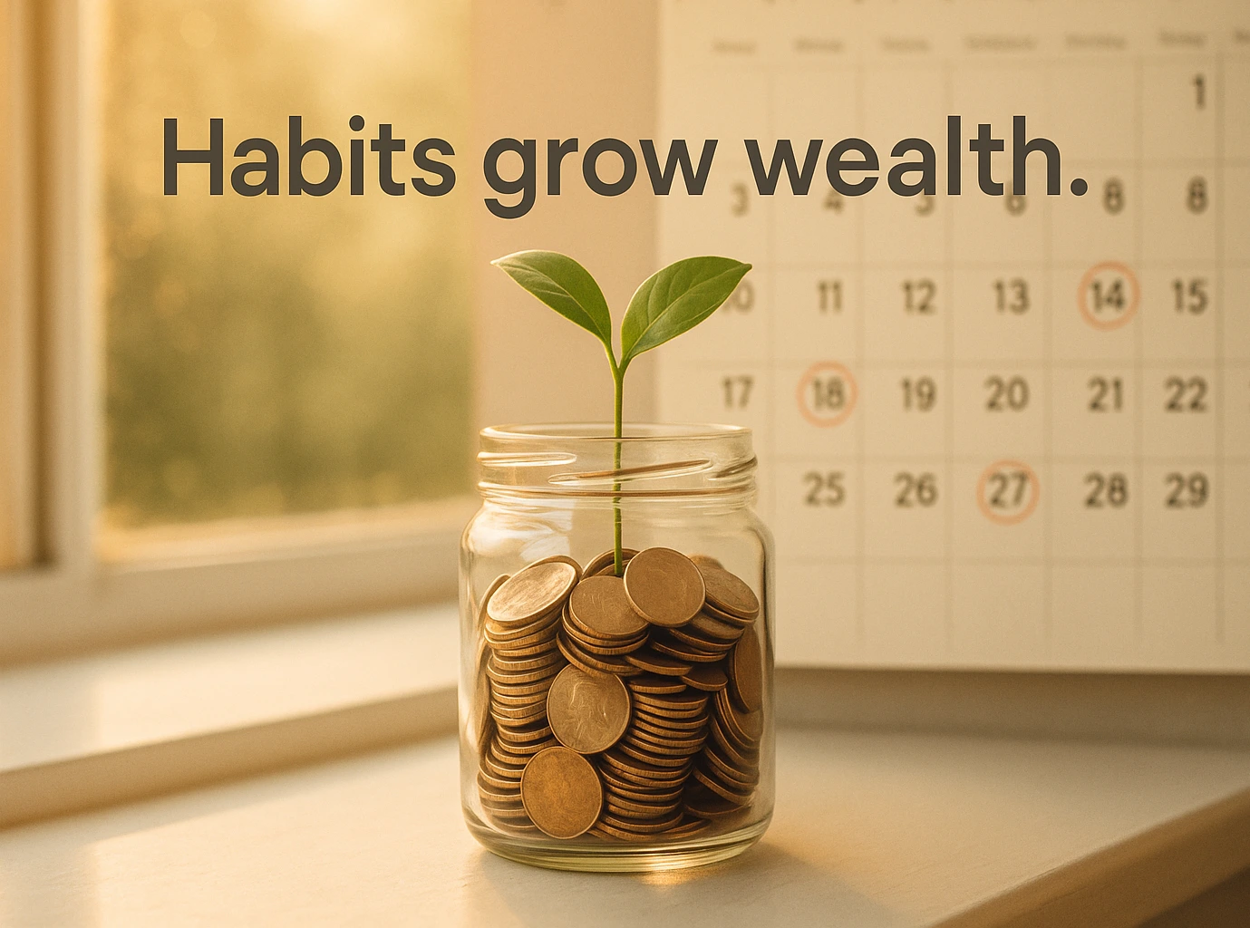 Daily habit quote to encourage sustainable budgeting habits