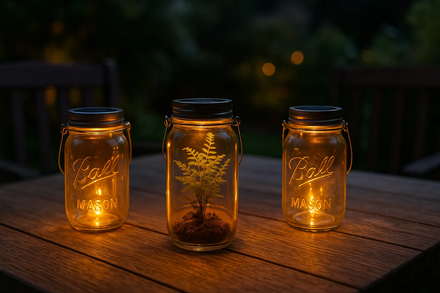 Solar jar lanterns for outdoor budget DIY home projects