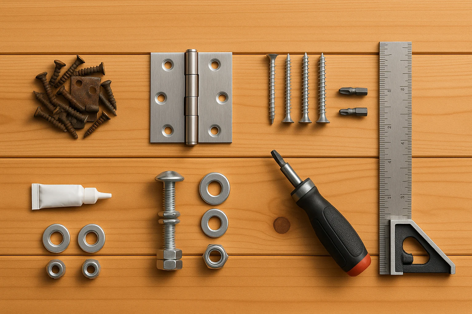 Swap corroded screws and hinges for stainless or galvanized pieces to tighten joints and extend furniture life in damp or coastal conditions.