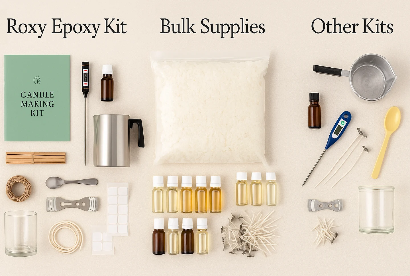 Comparing Roxy Epoxy DIY Candle Making Kit to bulk supplies