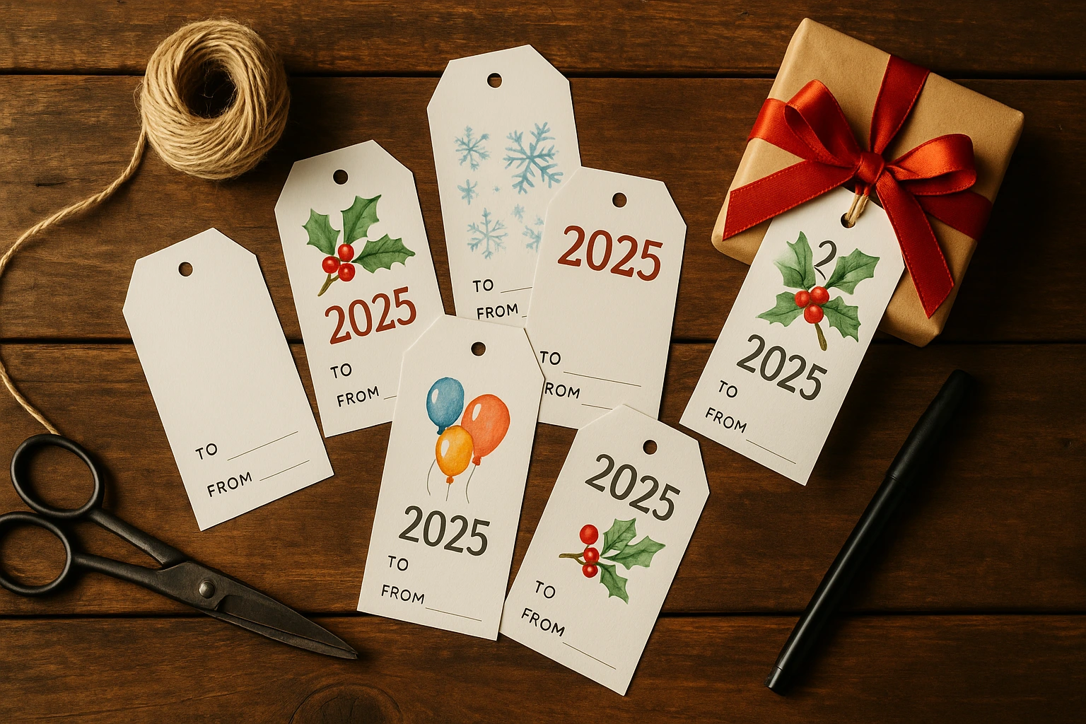 Collection of free printable gift tags for various occasions