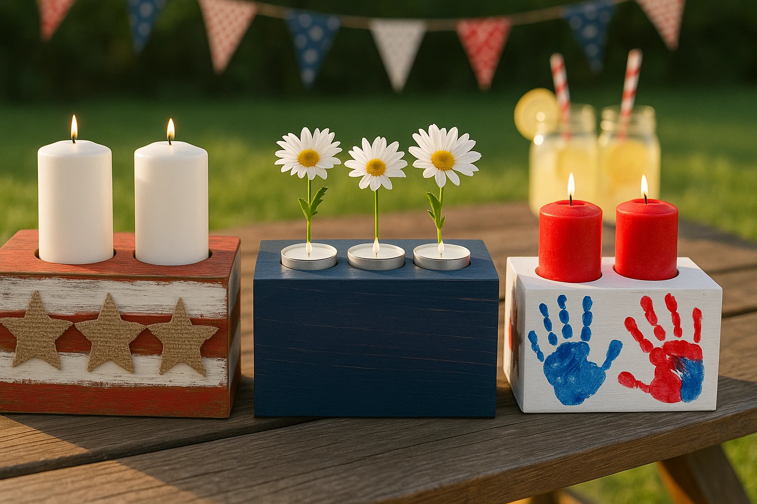 Variations of 4th of July DIY decor