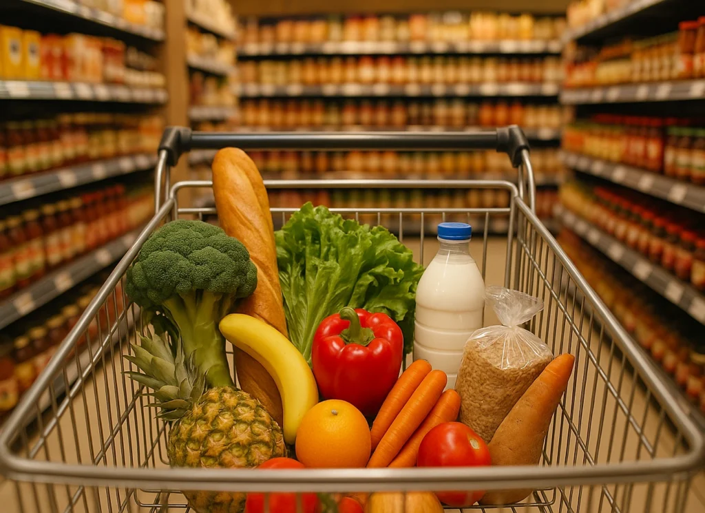Grocery shopping with smart planning and budgeting